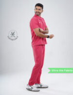 Customizable MELANGE PINK - Ultra Lite Fabric / Polo Collar / Straight Pant / 2 way Stretch(MaleFullset) MKZ215 - Image 5