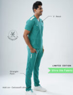 Customizable AQUABLAZE LIMITED EDITION - MLite Fabric / V Neck / Straight Pant / 2 way Stretch(MaleFullset) MKZ197 - Image 2