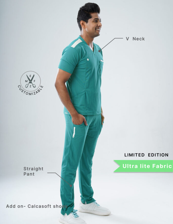 Customizable AQUABLAZE LIMITED EDITION - MLite Fabric / V Neck / Straight Pant / 2 way Stretch(MaleFullset) MKZ197 - Image 2