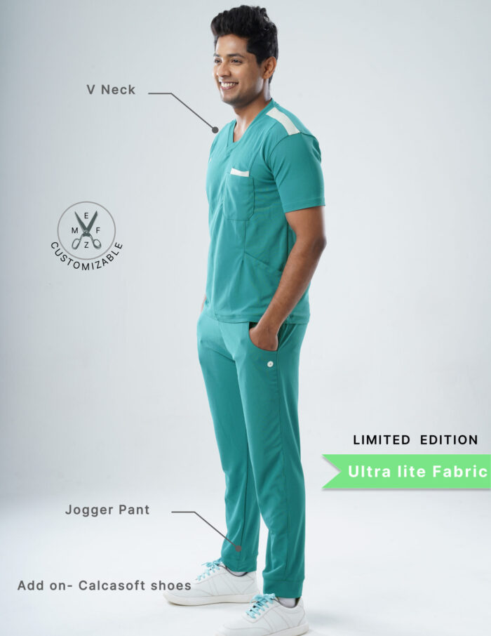 Customizable AQUABLAZE LIMITED EDITION - Ultra Lite Fabric / V Neck / Jogger Pant / 2 way Stretch(MaleFullset) MKZ196 - Image 2