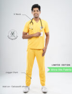Customizable YEL LOVE LIMITED EDITION- Ultra Lite Fabric / V Neck / Jogger Pant / 2 way Stretch(MaleFullset) MKZ232 - Image 2