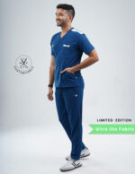 Customizable COSMIC BLUE LIMITED EDITION - MLite Fabric / V Neck / Straight Pant / 2 way Stretch(MaleFullset) MKZ185 - Image 6