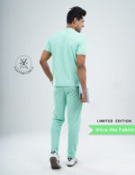 Customizable FROSTED MINT LIMITED EDITION - MLite Fabric / V Neck / Straight Pant / 2 way Stretch(MaleFullset) MKZ245 - Image 4
