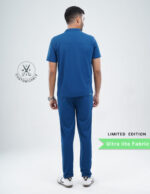 Customizable COSMIC BLUE LIMITED EDITION - Ultra Lite Fabric / Mandarin Collar / Straight Pant / 2 way Stretch(MaleFullset) MKZ189 - Image 4