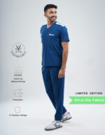 Customizable COSMIC BLUE LIMITED EDITION - Ultra Lite Fabric / V Neck / Jogger Pant / 2 way Stretch(MaleFullset) MKZ184 - Image 3