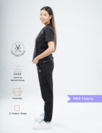 Customizable VANTA BLACK - PRO Fabric / V Neck / Jogger Pant / 4 way Stretch(FemaleFullset) MKZ9 - Image 3