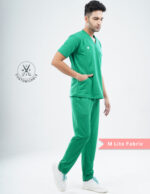 Customizable TECTOGREEEN - MLite Fabric / V Neck / Straight Pant / 2 way Stretch(MaleFullset) MKZ151 - Image 4