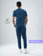Customizable PRUSSIAN BLUE - PRO Fabric / V Neck / Jogger Pant / 4 way Stretch(MaleFullset) MKZ127 - Image 4