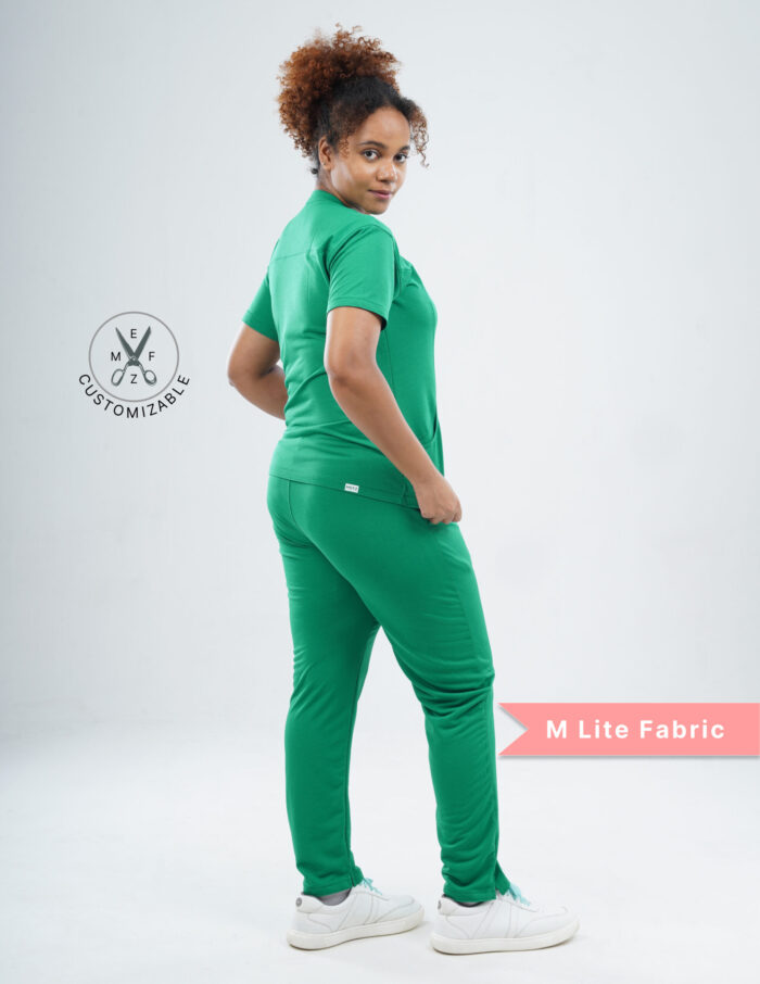 Customizable TECTOGREEEN - MLite Fabric / V Neck / Straight Pant / 2 way Stretch(FemaleFullset) MKZ52 - Image 4
