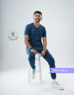 Customizable PRUSSIAN BLUE - PRO Fabric / V Neck / Jogger Pant / 4 way Stretch(MaleFullset) MKZ127 - Image 5
