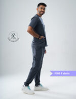 Customizable ANCHOR GREY - PRO Fabric / V Neck / Jogger Pant / 4 way Stretch(MaleFullset) MKZ133 - Image 5