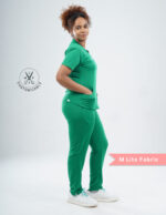 Customizable TECTOGREEEN - MLite Fabric / V Neck / Straight Pant / 2 way Stretch(FemaleFullset) MKZ52 - Image 5