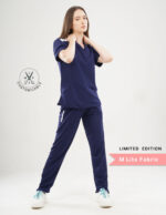 Customizable ORLIN NAVY LIMITED EDITION - MLite Fabric / V Neck / Straight Pant / 2 way Stretch(FemaleFullset) MKZ31 - Image 5
