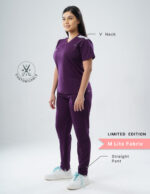 Customizable Merlot Wine LIMITED EDITION - MLite Fabric / V Neck / Straight Pant / 2 way Stretch(FemaleFullset) MKZ18 - Image 2