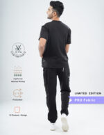 Customizable VANTA BLACK LIMITED EDITION - PRO Fabric / V Neck / Jogger Pant / 4 way Stretch(MaleFullset) MKZ137 - Image 3