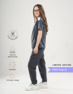 Customizable ANCHOR GREY LIMITED EDITION - PRO Fabric / V Neck / Jogger Pant / 4 way Stretch(FemaleFullset) MKZ7 - Image 3