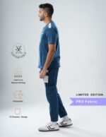 Customizable PRUSSIAN BLUE LIMITED EDITION - PRO Fabric / V Neck / Jogger Pant / 4 way Stretch(MaleFullset) MKZ128 - Image 3