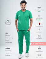 Customizable TECTOGREEN - MLite Fabric / MANDARIN COLLAR / Straight Pant / 2 way Stretch(MaleFullset) MKZ155