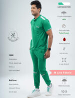 Customizable TECTOGREEN LIMITED EDITION - MLite Fabric / MANDARIN COLLAR / Jogger Pant / 2 way Stretch(MaleFullset) MKZ156