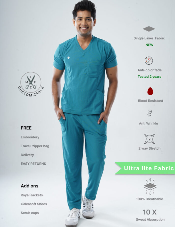 Customizable AQUABLAZE - Ultra Lite Fabric / V Neck / Jogger Pant / 2 way Stretch(MaleFullset) MKZ194 - Image 1