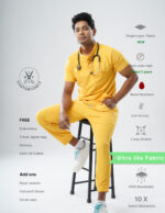 Customizable YEL LOVE - Ultra Lite Fabric / Mandarin / Jogger Pant / 2 way Stretch(MaleFullset) MKZ234