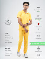 Customizable YEL LOVE - Ultra Lite Fabric / Polo Collar / Straight Pant / 2 way Stretch(MaleFullset) MKZ239