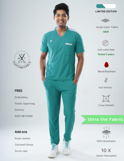 Customizable AQUABLAZE LIMITED EDITION - Ultra Lite Fabric / V Neck / Jogger Pant / 2 way Stretch(MaleFullset) MKZ196