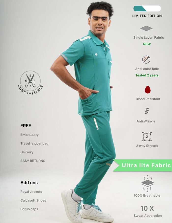Customizable AQUABLAZE LIMITED EDITION - Ultra Lite Fabric / Polo Collar / Jogger Pant / 2 way Stretch(MaleFullset) MKZ204 - Image 1