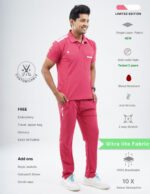 Customizable MELANGE PINK LIMITED EDITION - Ultra Lite Fabric / Polo Collar / Straight Pant / 2 way Stretch(MaleFullset) MKZ217