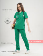 Customizable TECTOGREEN - M Lite Fabric / Mandarin / Straight Pant / 2 way Stretch(FemaleFullset) MKZ26 - Image 2
