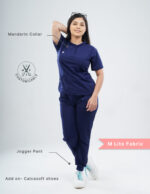 Customizable ORLIN NAVY - Ultra Lite Fabric / Mandarin / Jogger Pant / 2 way Stretch(FemaleFullset) MKZ32 - Image 2