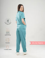 Customizable HYLORA TEAL - M Lite Fabric / Mandarin / Straight Pant / 2 way Stretch(FemaleFullset) MKZ40 - Image 3