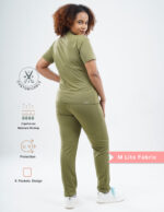 Customizable FERIL OLIVE - M Lite Fabric / Mandarin / Straight Pant / 2 way Stretch(FemaleFullset) MKZ48 - Image 3