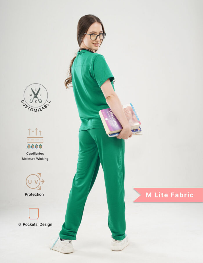Customizable TECTOGREEN - M Lite Fabric / Mandarin / Straight Pant / 2 way Stretch(FemaleFullset) MKZ26 - Image 3