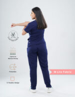 Customizable ORLIN NAVY - M Lite Fabric / Mandarin / Straight Pant / 2 way Stretch(FemaleFullset) MKZ33 - Image 3