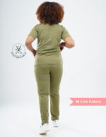 Customizable FERIL OLIVE - M Lite Fabric / Mandarin / Straight Pant / 2 way Stretch(FemaleFullset) MKZ48 - Image 4