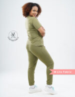 Customizable FERIL OLIVE - Ultra Lite Fabric / Mandarin / Jogger Pant / 2 way Stretch(FemaleFullset) MKZ47 - Image 5