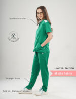 Customizable TECTOGREEN LIMITED EDITION - M Lite Fabric / Mandarin / Straight Pant / 2 way Stretch(FemaleFullset) MKZ28 - Image 2