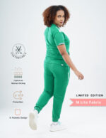 Customizable TECTOGREEN - Ultra Lite Fabric / V Neck / Jogger Pant / 2 way Stretch(FemaleFullset) MKZ23 - Image 3