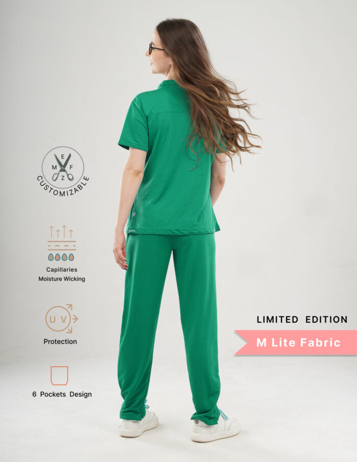Customizable TECTOGREEN LIMITED EDITION - M Lite Fabric / Mandarin / Straight Pant / 2 way Stretch(FemaleFullset) MKZ28 - Image 3