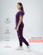 Customizable MERLOT WINE LIMITED EDITION - M Lite Fabric / V Neck / Jogger Pant / 2 way Stretch(FemaleFullset) MKZ17 - Image 3