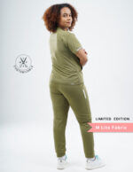 Customizable FERIL OLIVE LIMITED EDITION - M Lite Fabric / Mandarin / Jogger Pant / 2 way Stretch(FemaleFullset) MKZ49 - Image 4