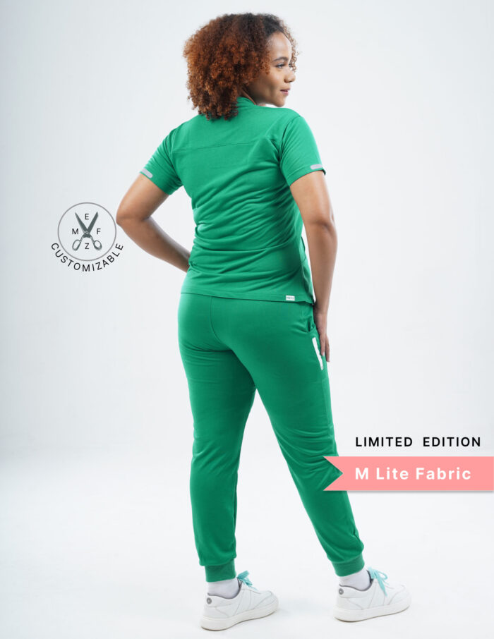 Customizable TECTOGREEN - Ultra Lite Fabric / V Neck / Jogger Pant / 2 way Stretch(FemaleFullset) MKZ23 - Image 4