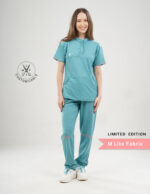 Customizable HYLORA TEAL LIMITED EDITION - M Lite Fabric / Mandarin / Jogger Pant / 2 way Stretch(FemaleFullset) MKZ41 - Image 5