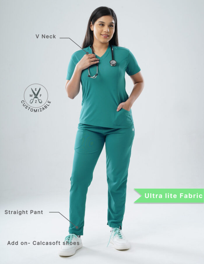 Customizable AQUABLAZE - Ultra Lite Fabric / V Neck / Straight Pant / 2 way Stretch(FemaleFullset) MKZ68 - Image 2