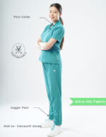 Customizable AQUABLAZE - Ultra Lite Fabric / Polo Collar / Jogger Pant / 2 way Stretch(FemaleFullset) MKZ75 - Image 2