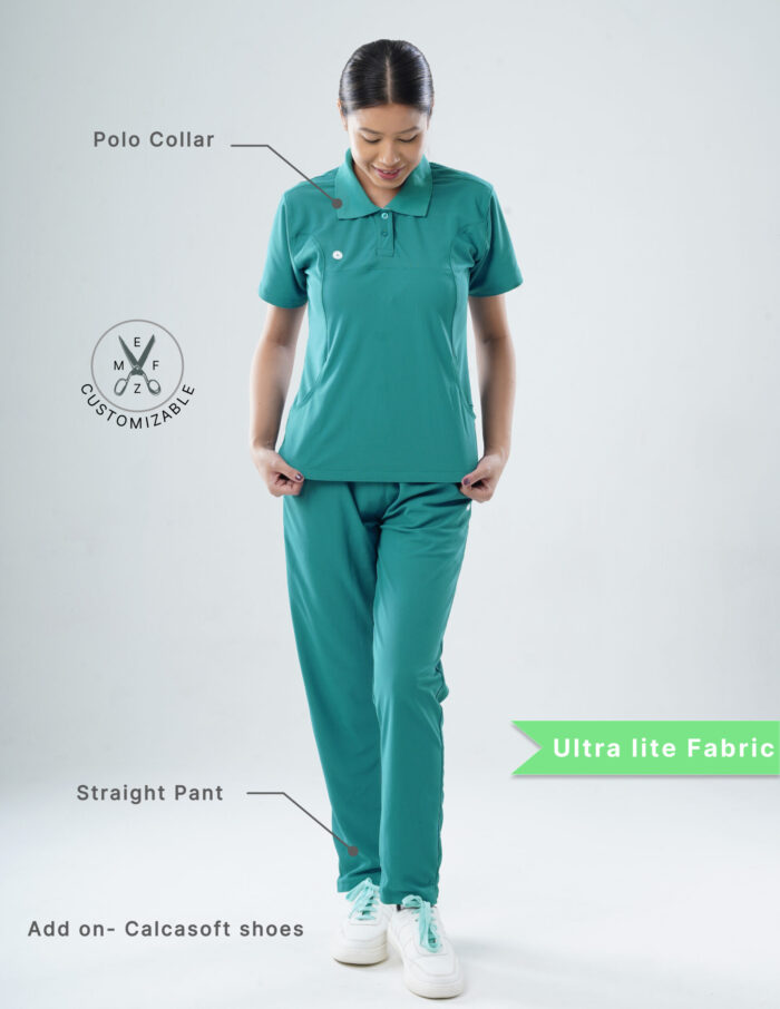 Customizable AQUABLAZE - Ultra Lite Fabric / Polo Collar / Straight Pant / 2 way Stretch(FemaleFullset) MKZ76 - Image 2