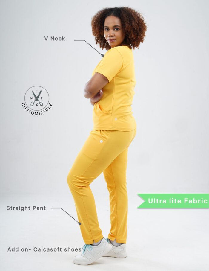 SPORTS YEL LOVE - Ultra Lite Fabric / V Neck / Straight Pant / 2 way Stretch(FemaleFullset) MKZ104CRI - Image 2