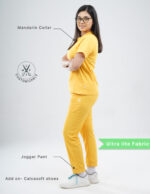 Customizable YEL LOVE - Ultra Lite Fabric / Mandarin / Jogger Pant / 2 way Stretch(FemaleFullset) MKZ107 - Image 2