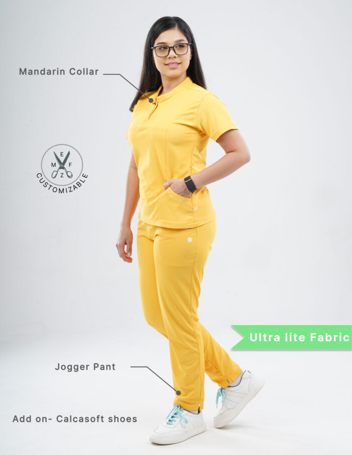 Customizable YEL LOVE - Ultra Lite Fabric / Mandarin / Straight Pant / 2 way Stretch(FemaleFullset) MKZ108 - Image 2